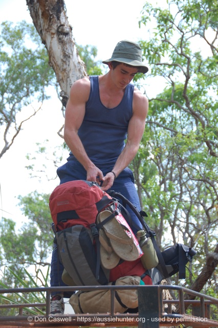 backpacks unloaded drop off point