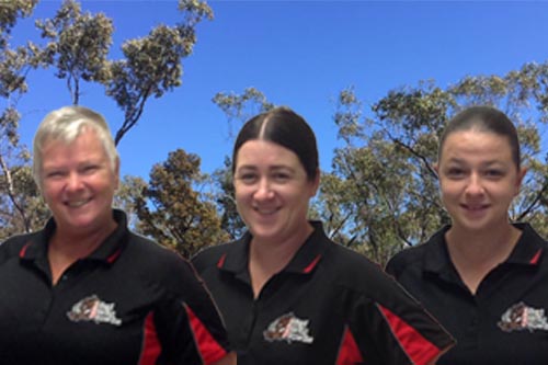 Kerrie, Mel and Amara from Inland Hunting Properties Home Office