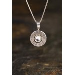 308 Sterling Silver Bullet Head Necklace Bras