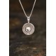 308 Sterling Silver Bullet Head Necklace Bras